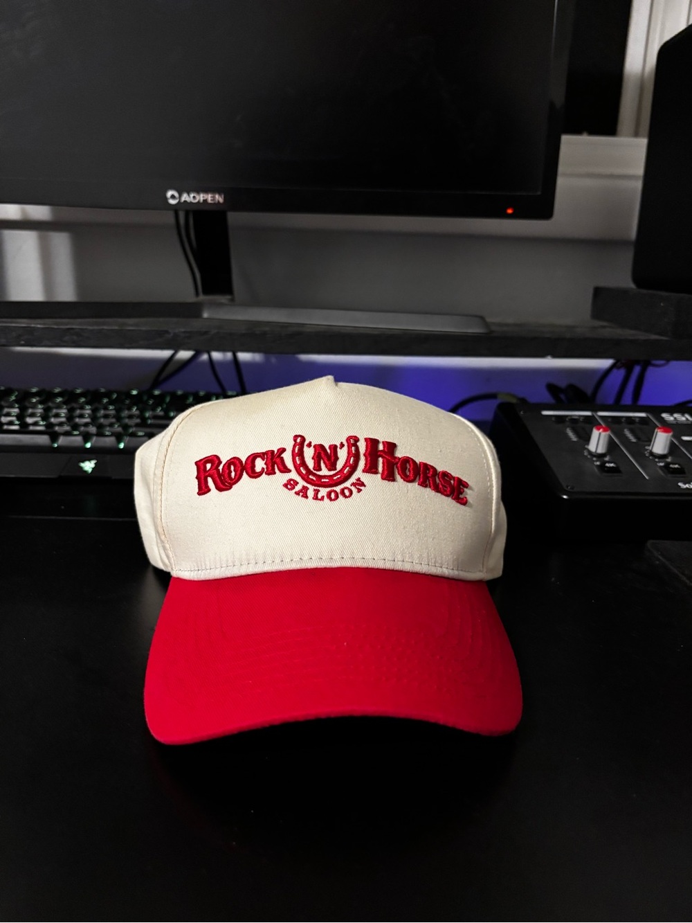 Red and Cream Trucker Hat